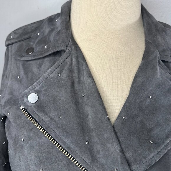 All Saints Grey Suede Jacket - Picture 3 of 12